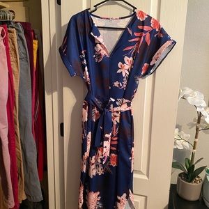 NWOT dress with detachable tie belt size XXL from Amazon